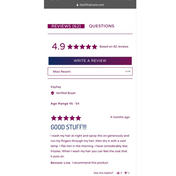 NWOT It’s a 10 Haircare IT'S A 10 MIRACLE BLOW DRY H20 SHIELD 2 oz - Picture 5 of 8